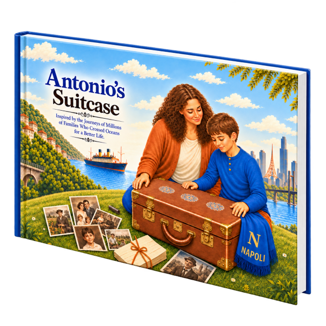 Antonio’s Suitcase children’s book by Angelica Zaccardelli